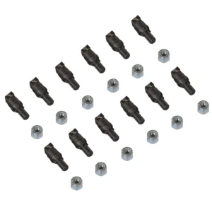 ( 1 Pack / 12 Pcs ) Teeth and Nut for Stump Grinder SG24; SG61, 1 Pack 12 teeth (SKU: 150151;150151G;150501)