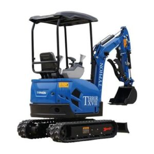 2025 3800 lb TYPHON TERROR XVII Mini Excavator Rubber Track with Kubota D902 Diesel Engine